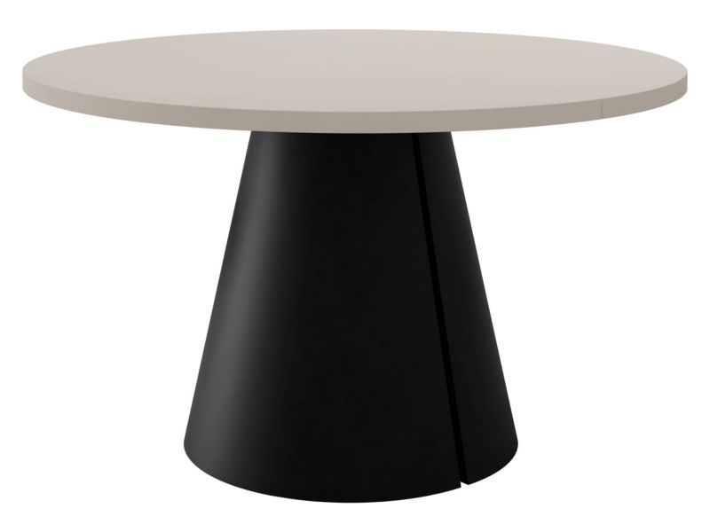Stół okrągły rozkładany MIRJAN 24 Calma 100 czarny + kaszmir 1 szt.