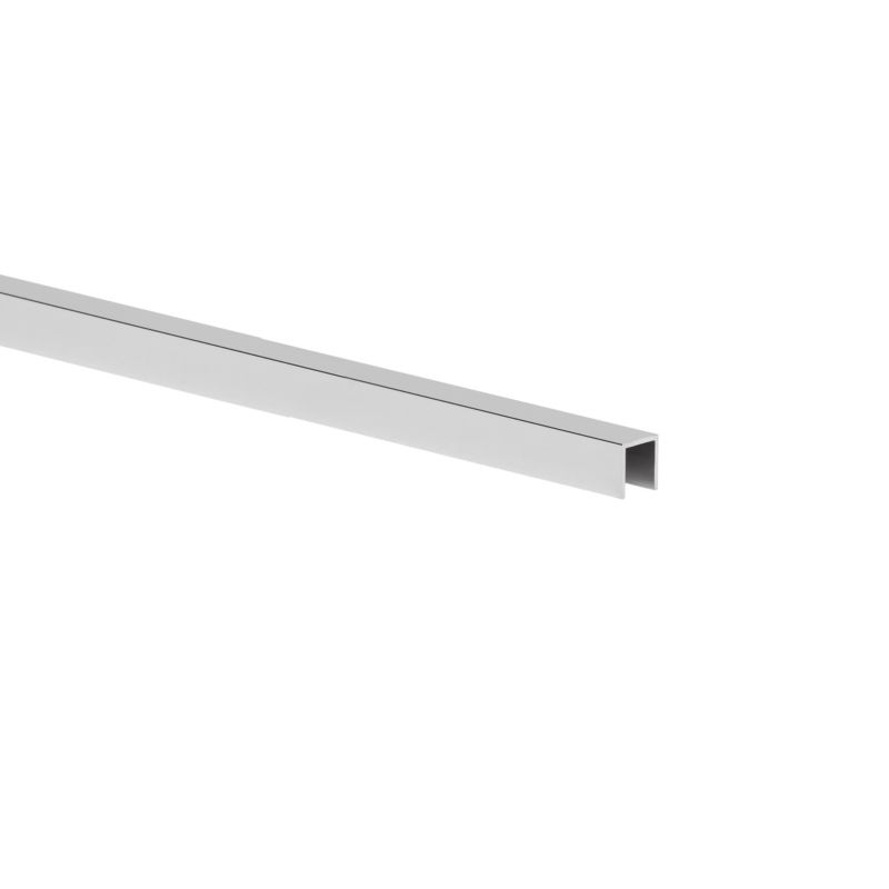 Profil U aluminiowy 2600 x 10 x 10 x 1 mm srebrny połysk