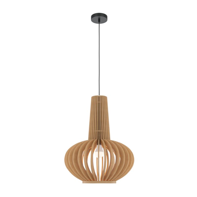 Lampa wisząca Maytoni Roots czarna-jasne drewno wym: 340,5 x 35 x 35 cm 1xE27 x 40W 1 szt.