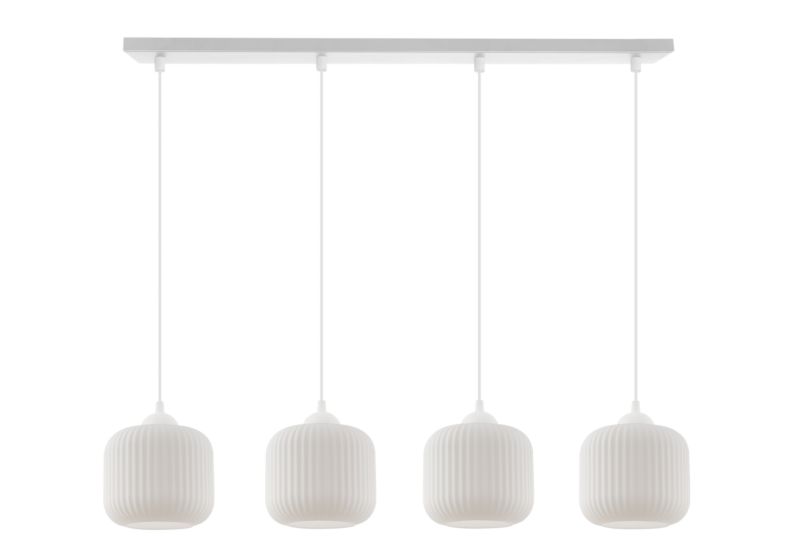 Lampa sufitowa wisząca Light Home LH Riffle Walec 4x E27 60W biały 1szt.