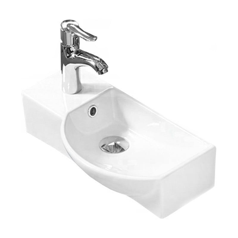 Umywalka nablatowa Mexen Hugo biała 45x24 cm 1 szt.