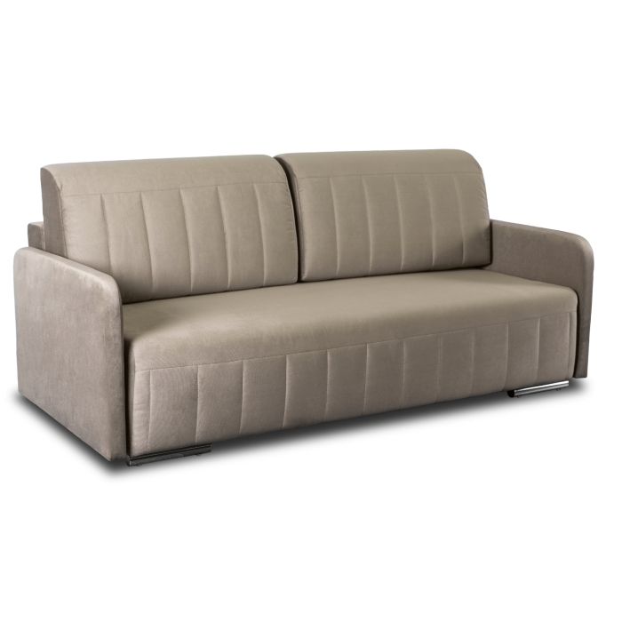 Sofa Lumo Mebel Elite Rozkładana z Funkcją Spania i Pojemnikiem Beżowa 1 szt