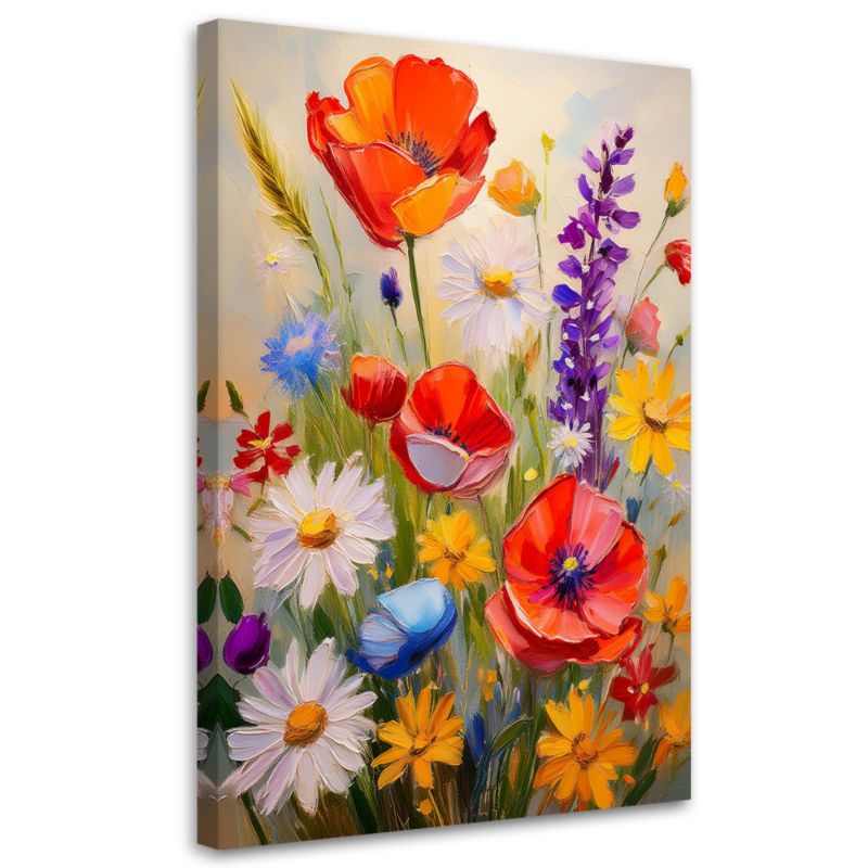 Obraz na płótnie Feeby Łąka kwiatów Natura 40x60cm 1szt
