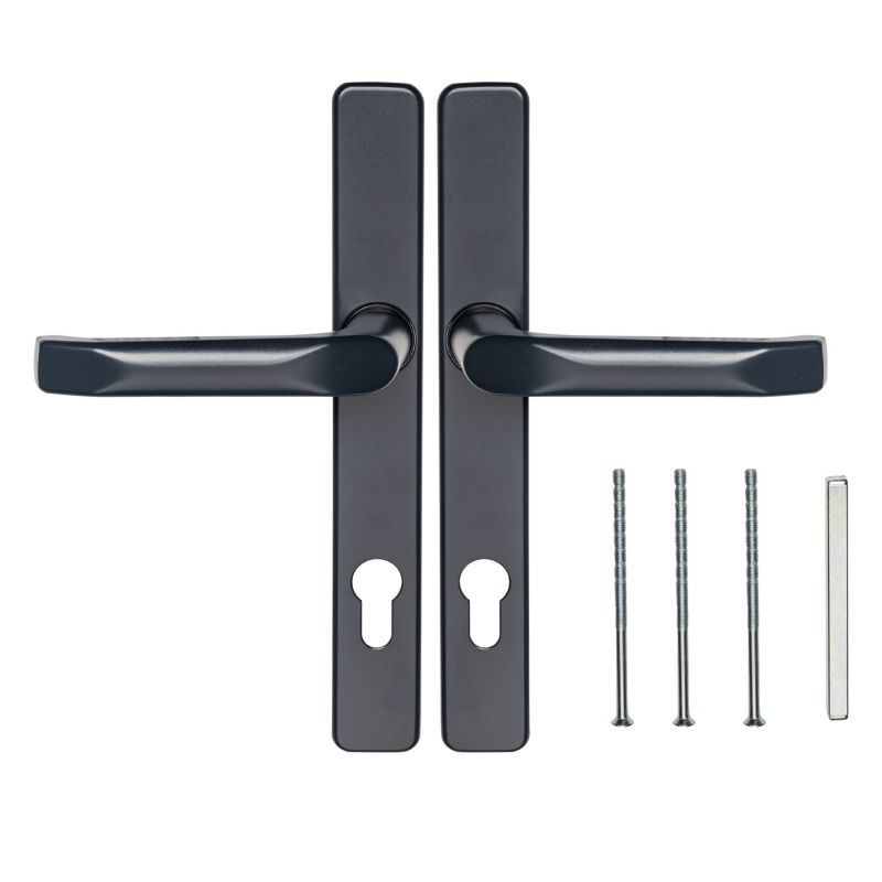 Klamka do drzwi PSG Antracyt BONMARIO Prostokątna Szyld 90 H247 L32 Aluminium+Znal 1 szt.