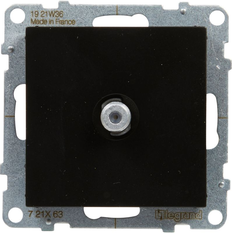 Gniazdo TV końcowe Legrand Suno typ F czarne