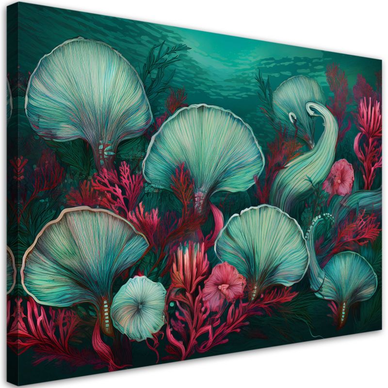 Obraz na płótnie Feeby Koralowce Morze Ocean Rośliny 60x40cm 1szt