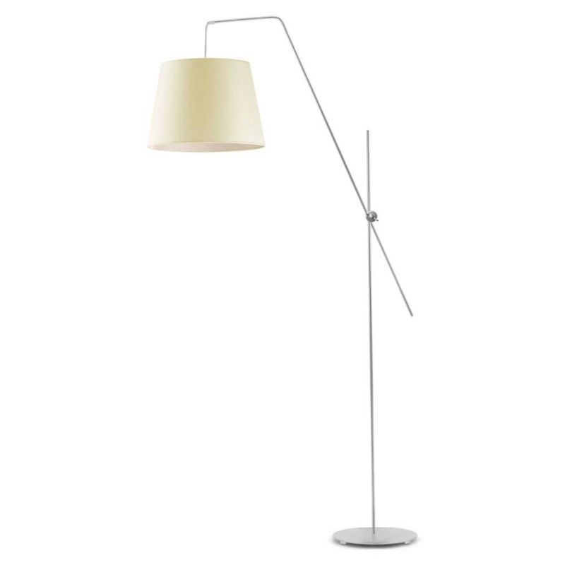 Lampa stojąca Volta Light Factory podłogowa przegubowa regulowana z abażurem ecru stożek MODERN 1szt.