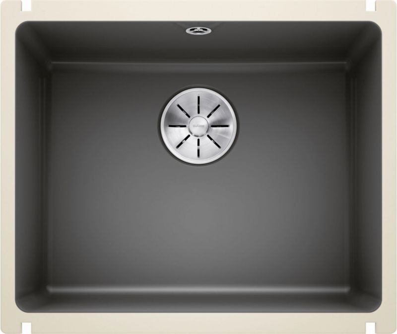 Zlewozmywak ceramiczny Blanco Subline 500-U 50x39,6cm bez otworu, 1-komorowy bazaltowy 1 szt.