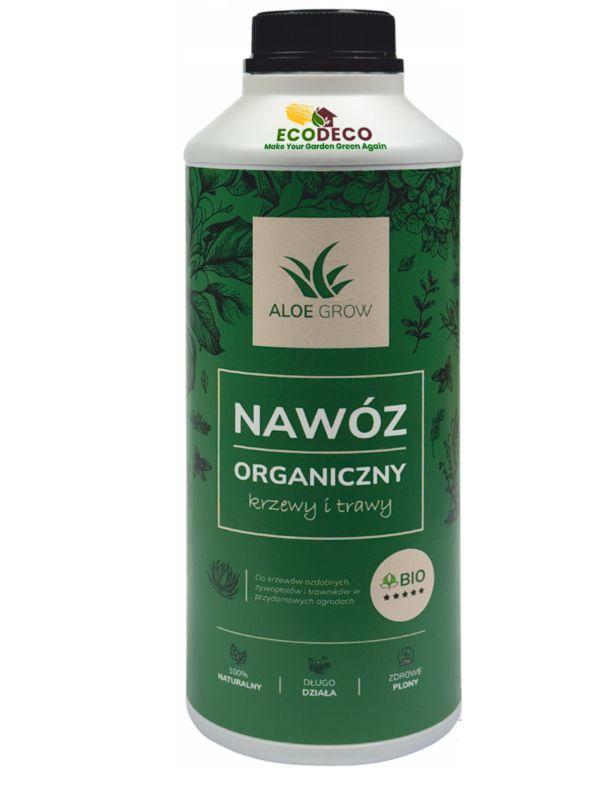 Nawóz organiczny Eco Deco 1 l do krzewów i trawników z aloesu 1 szt.
