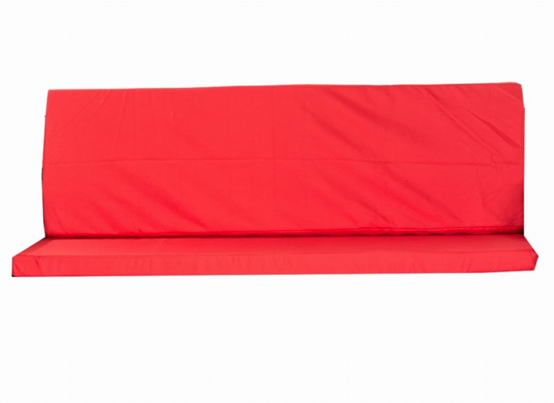 Poduszka ogrodowa na huśtawkę, Setgarden, 110x50x50cm, Czerwona poduszka ogrdowa na ławkę zdejmowany pokrowiec, 1szt