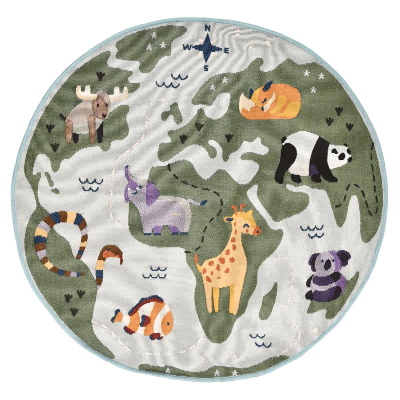 Dywan Pise Direct Home and Garden dzięcięcy Świat 100 cm 1 szt.