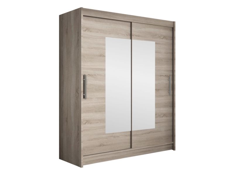 Szafa MIRJAN 24 z drzwiami przesuwnymi Presto III trufel/lustro 1 szt.