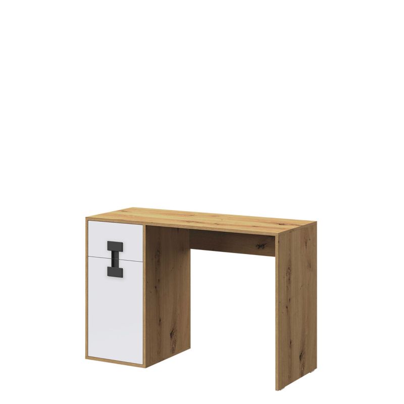 Biurko MIRJAN 24 Index 10 dąb + biały / czarny 1 szt.