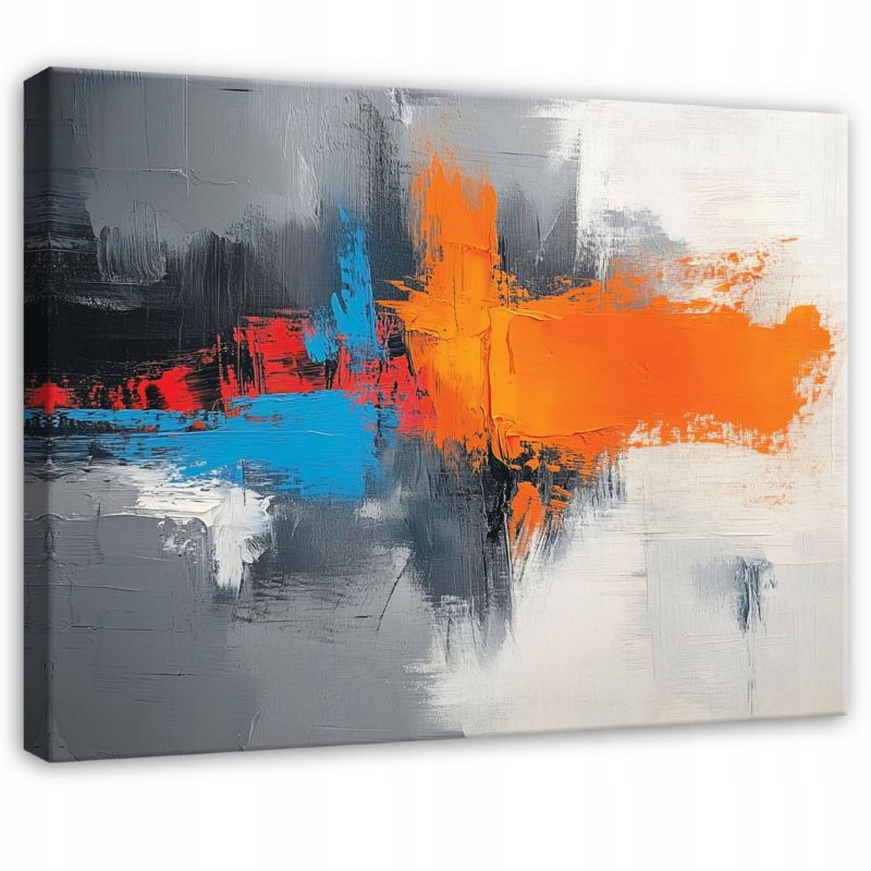 Obraz Na Płótnie Canvas WALLARENA 60x40 cm Dekoracja Ścienna Do Sypialni Salonu Kuchni Abstrakcja Loft 1 szt.