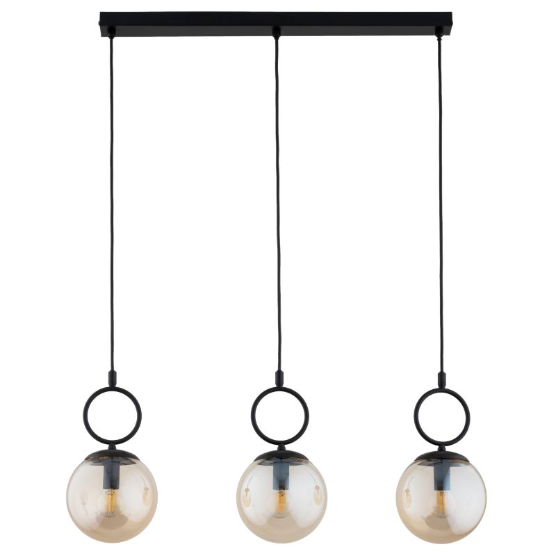 Lampa wisząca kule Alfa SITRO czarna 3xE14x10W IP20 wym:95x15x72cm- 1 szt.