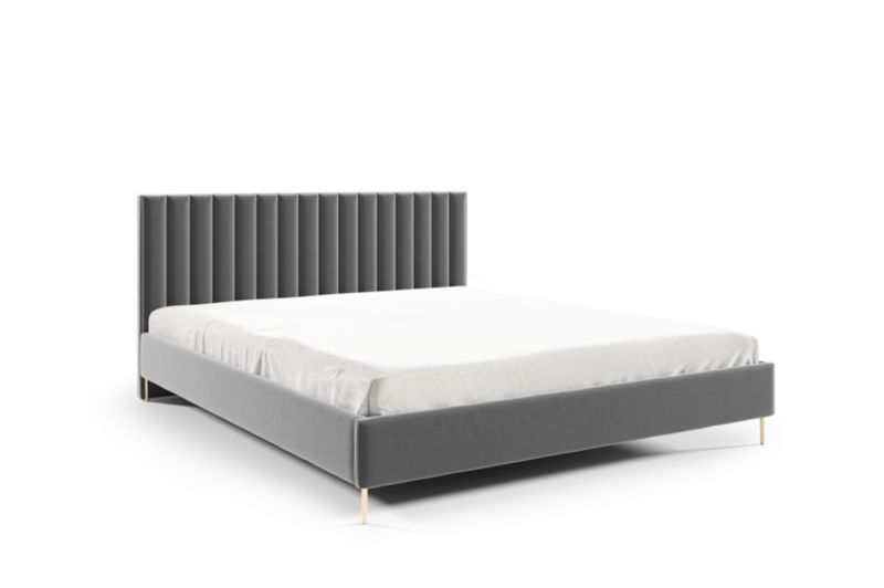 Łóżko SOFELLO tapicerowane LILLY 160X200 drewniany stelaż riviera91 1szt.