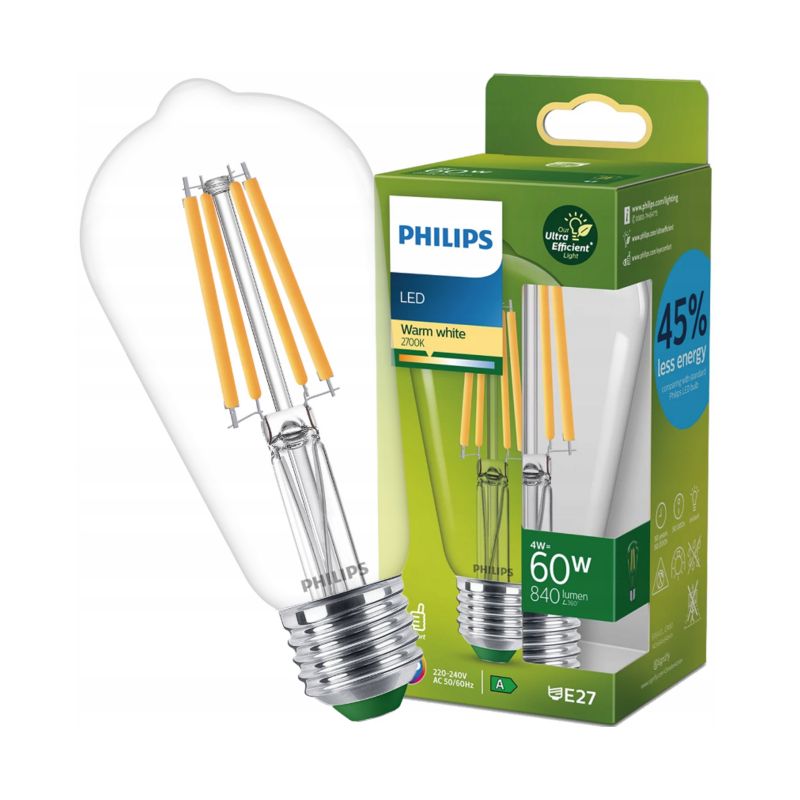Żarówka Philips LED CLA 60W ST64 E27 2700K CL UE SRT4 1 szt.