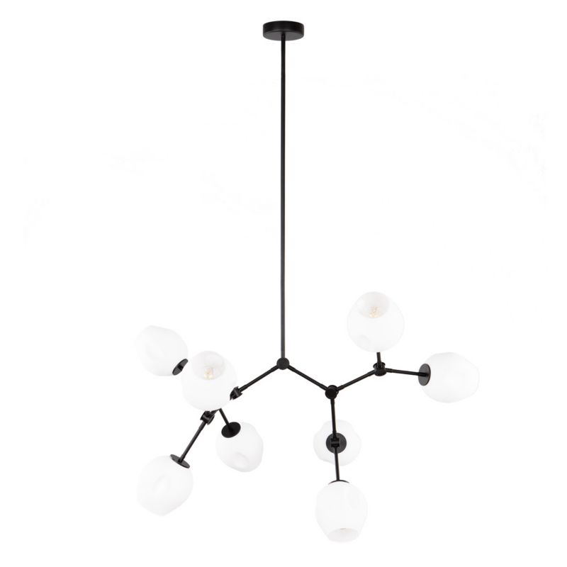 Lampa wisząca Italux FERRAL czarno-biała 8xE27x60W wym:119x104x80cm IP20 -1 szt.