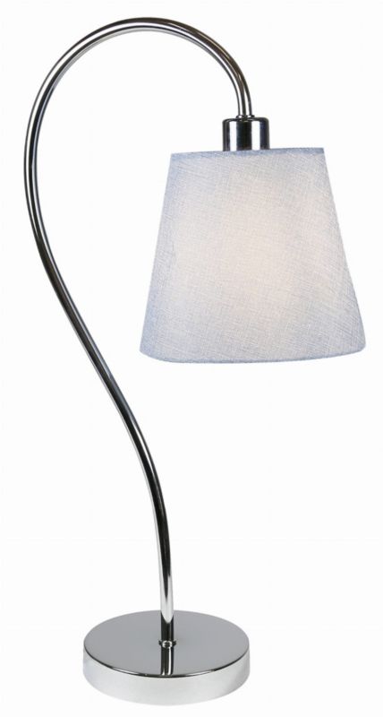 Lampka stołowa Candellux Luk chromowana srebrna 1 x E14 x 40W IP20 wym: 46 x 23 x 15 cm metal - 1 szt.