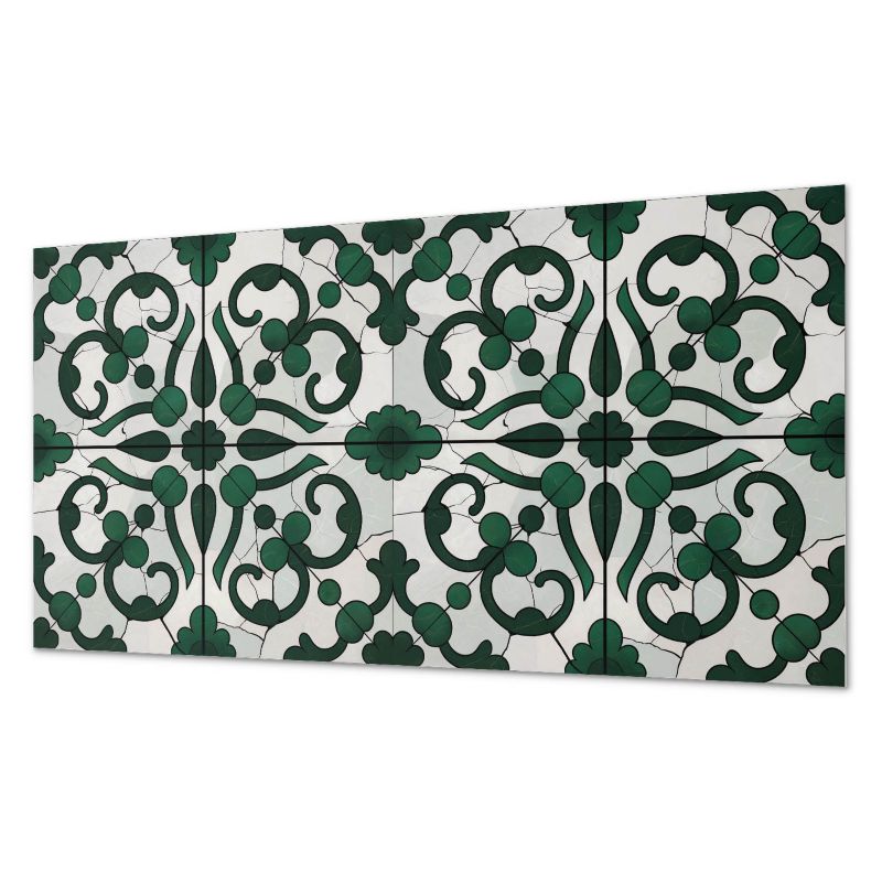 Okładzina Ścienna Z Grafiką PCV ArtPrintCave 100x50 cm Wzór roślinny z ornamentami 1 szt.