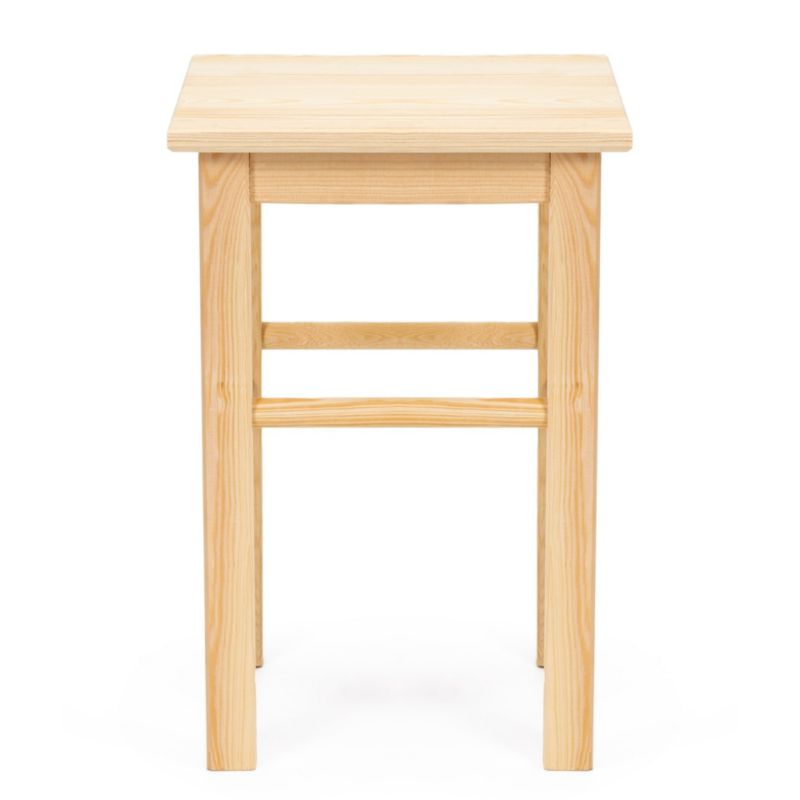 Taboret Springos drewniany 43,5 cm stołek kuchenny, siedzisko z drewna 1 szt.