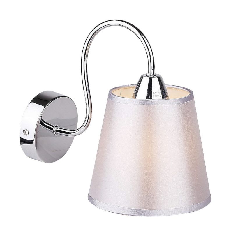 Kinkiet ścienny Candellux Luk chromowany biały-srebrny 1 x E14 x 40W IP20 wym: 21 x 22 x 15 cm - 1 szt.