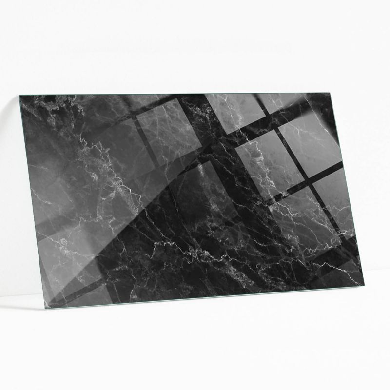 Blat Szklany z Nadrukiem Wallfluent 120x80 cm Marmurowe żyłki w stylu 1 szt.