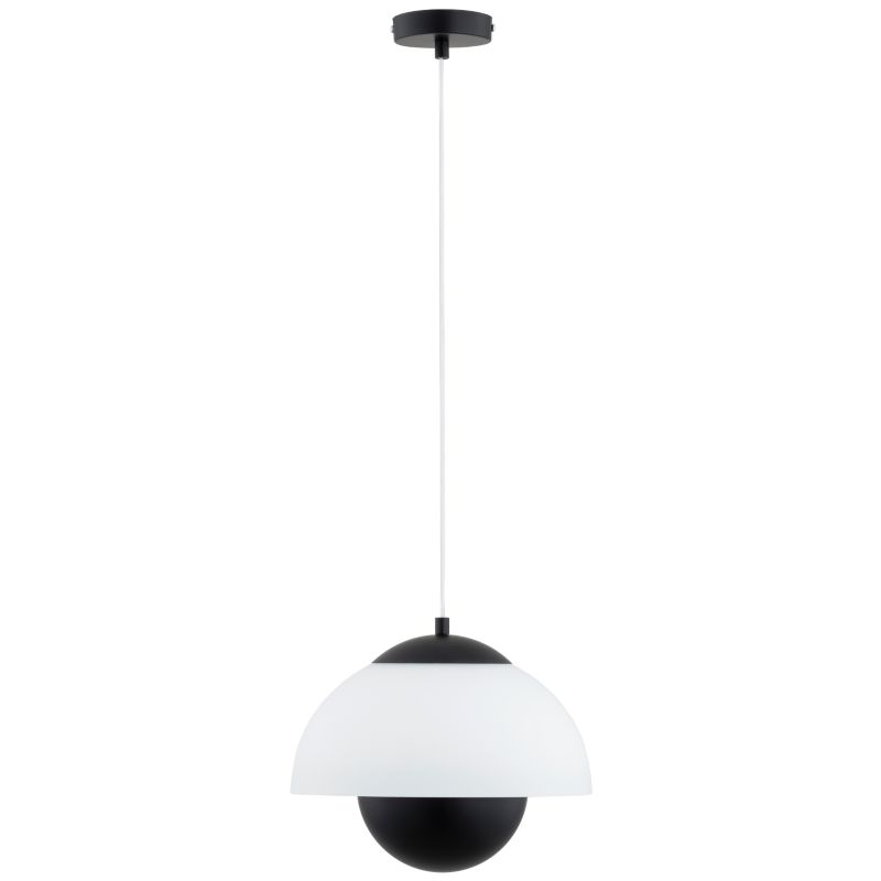 Lampa wisząca klosz kryjący od dołu Alfa SETNA czarna 1xE27x15W IP20 wym:85x30x30cm - 1 szt.