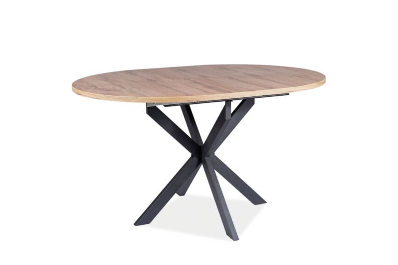 Stół Signal rozkładany GASTON 100(135)x100 dąb artisan/czarny mat 1 szt