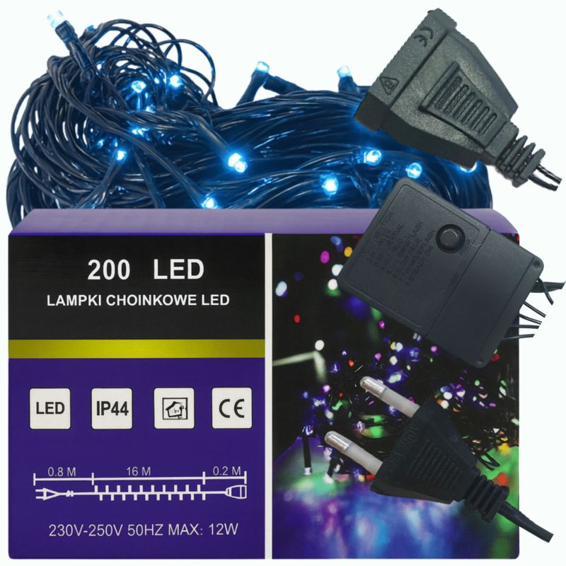 Lampki choinkowe 200 LED MODO24 biały zimny do domu i ogrodu 1 kpl