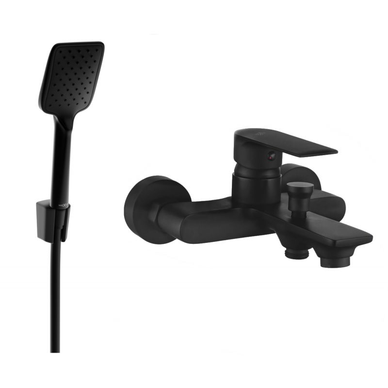 Bateria wannowa z zestawem prysznicowym Mexen Royo czarna 7223R62-70 1 szt.