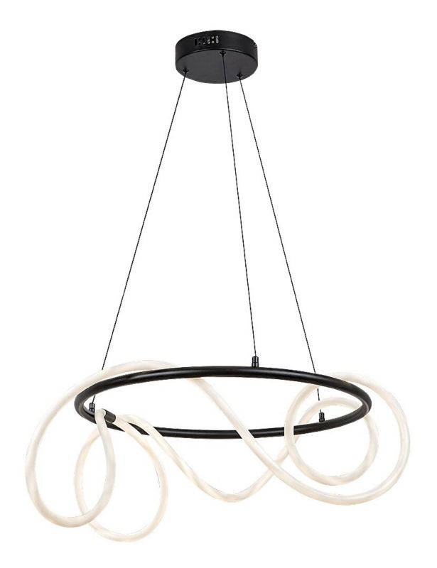 Lampa wisząca Rabalux Montema 1916 czarno-biała ring wbudowany LED 54W 1 szt.