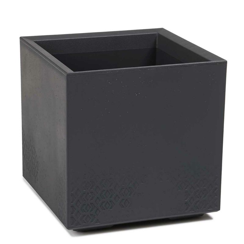 Donica HowHomely Tworzywo ECO Antracytowe 39x39 cm 1 szt.