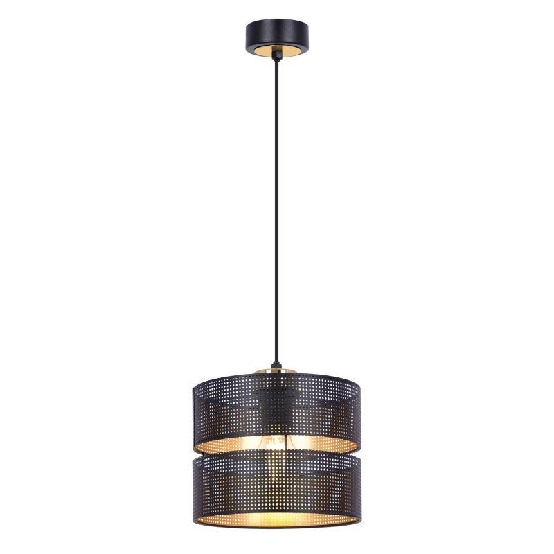 Lampa wisząca Kaja MALAVI czarno-złota 1xE27x20W IP20 wym:82x20x20cm - 1 szt.