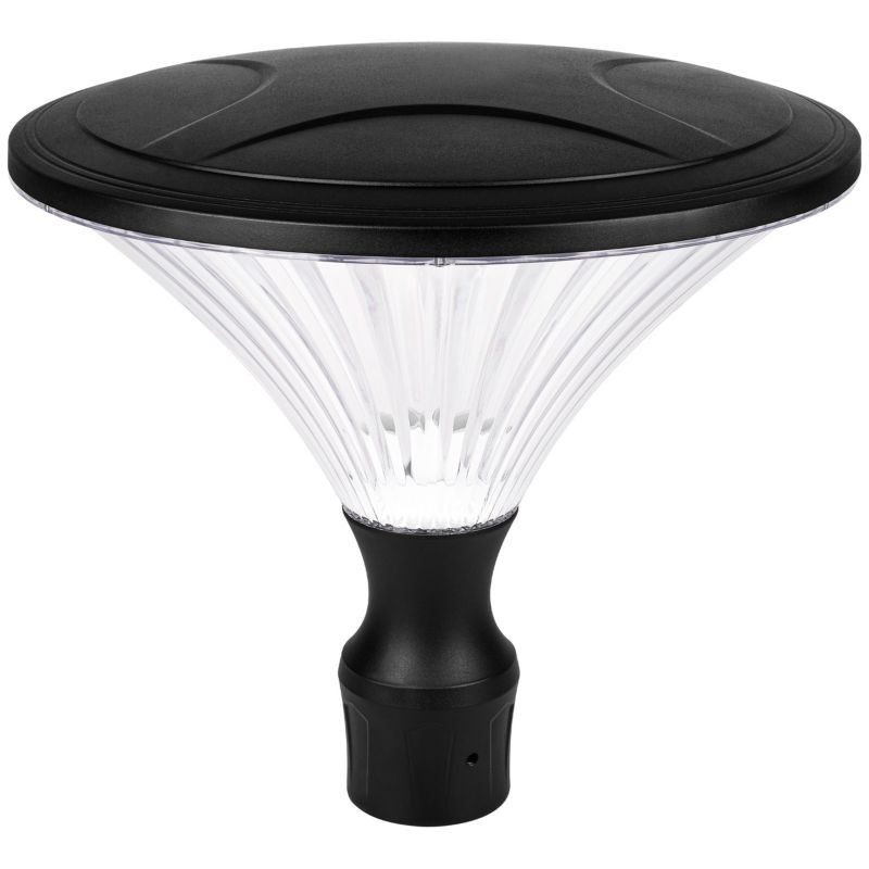 Lampa parkowa LED MasterLED Plexio latarnia 41 cm E27 IP65 czarna 1 szt.