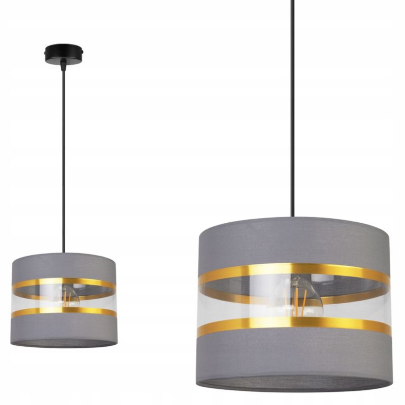 Lampa sufitowa wisząca Light Home LH Elegance Gold 1x E27 60W szary 1szt.