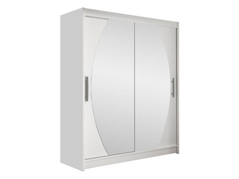 Szafa MIRJAN 24 z drzwiami przesuwnymi Presto VIII biały/lustro 1 szt.