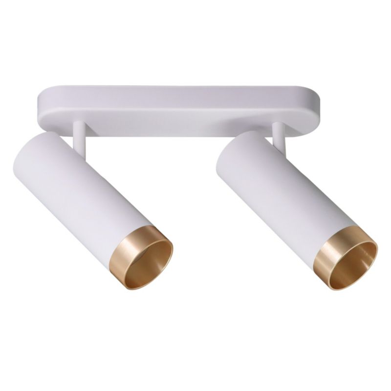 Oprawa Sanico Goldlux FADO 2xGU10 listwa ścienno-sufitowa biała/złota IP20 - 1 szt.