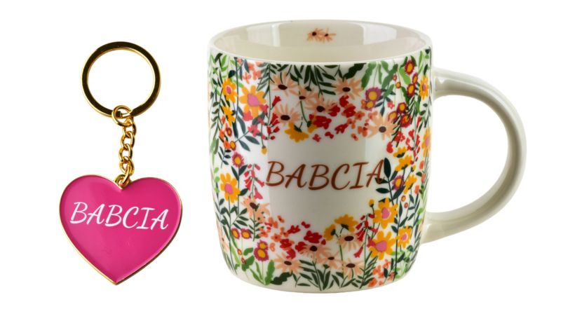 Kubek porcelana NBC BABCIA Mondex 8,5x12x9 multi 1szt