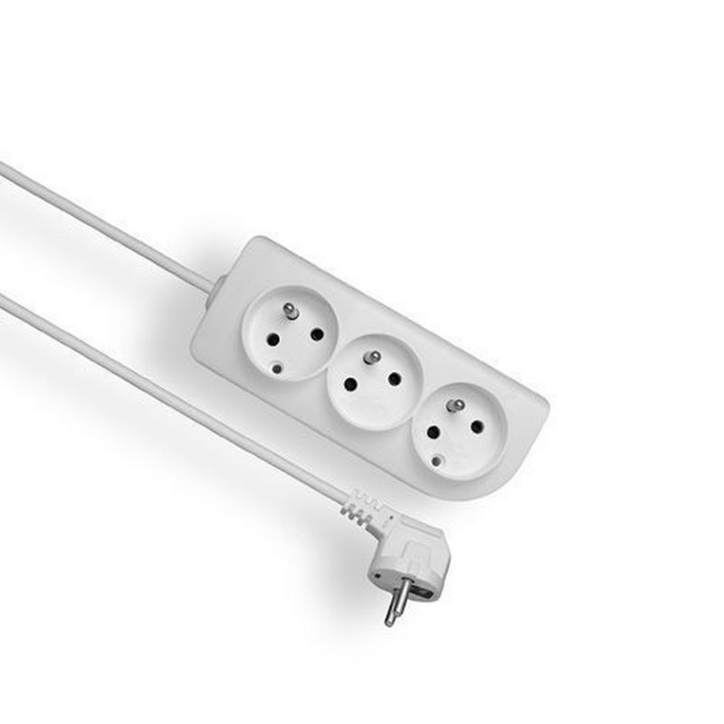 Przedłużacz ELGOTECH z uziemieniem 3-gniazdowy 3x1,5mm 3m biały PSN-303-1,5 1szt.