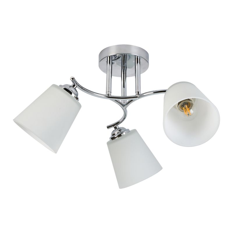 Lampa sufitowa Milagro Pafos 3 x E27 chrom