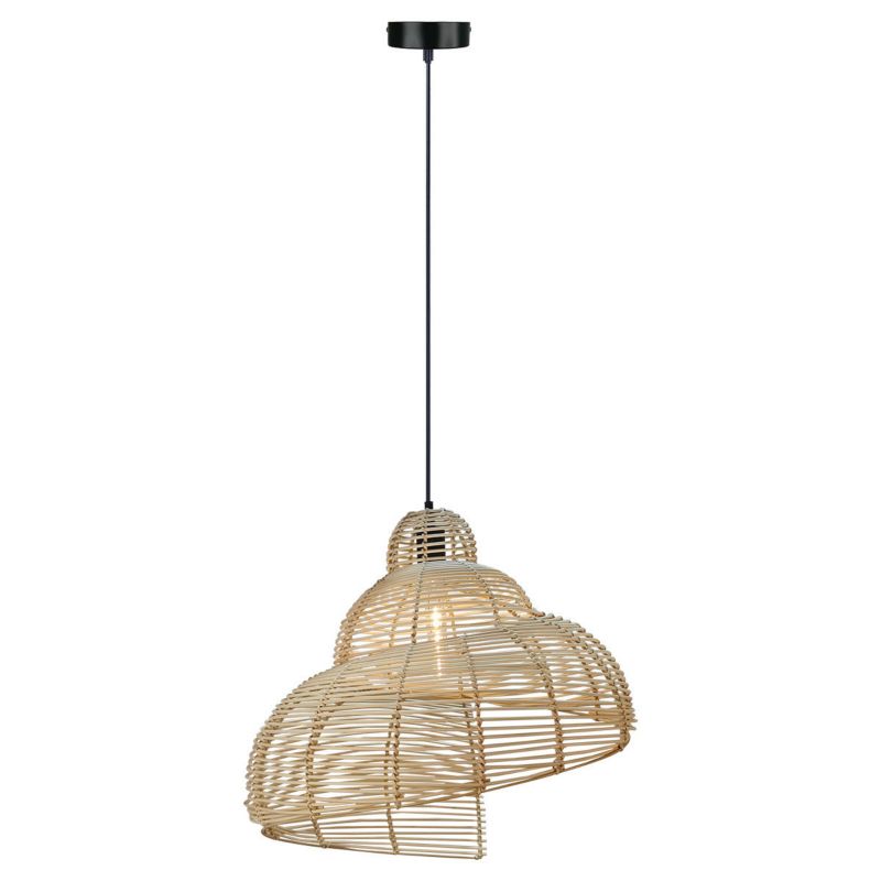 Lampa wisząca Light Prestige SHELLA jasno-brązowa 1xE27x15W wym:120x60x60cm IP20 -1 szt.