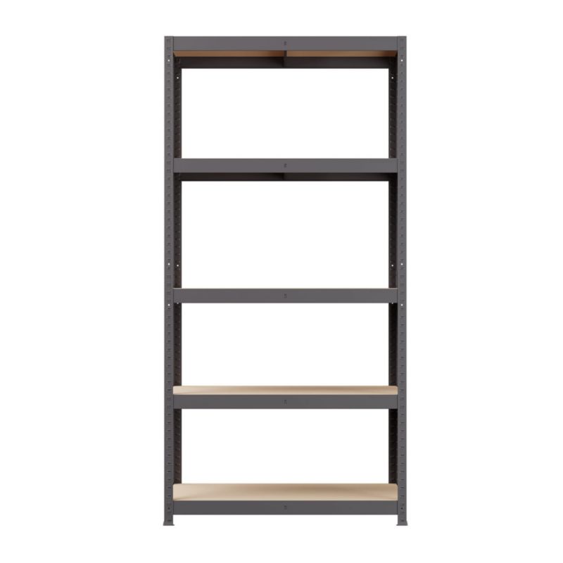 Regał metalowy wciskany R265 Metalkas 180x90x45 265kg grafit HDF 1 szt.