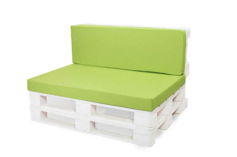 Poduszka ogrodowa na paletę,Setgarden, 120x50x50cm, Limonka poduszka zdejmowane pokrowce, Flat 1szt