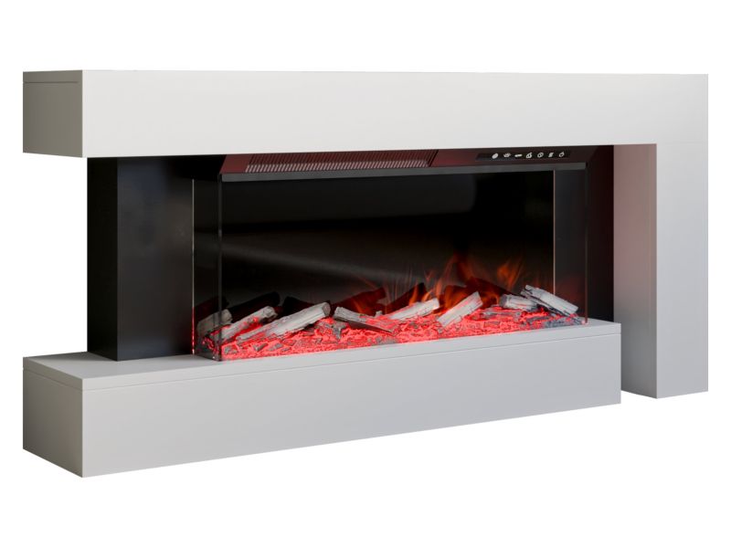 Komoda z kominkiem MIRJAN 24 Haga biały 1 szt.