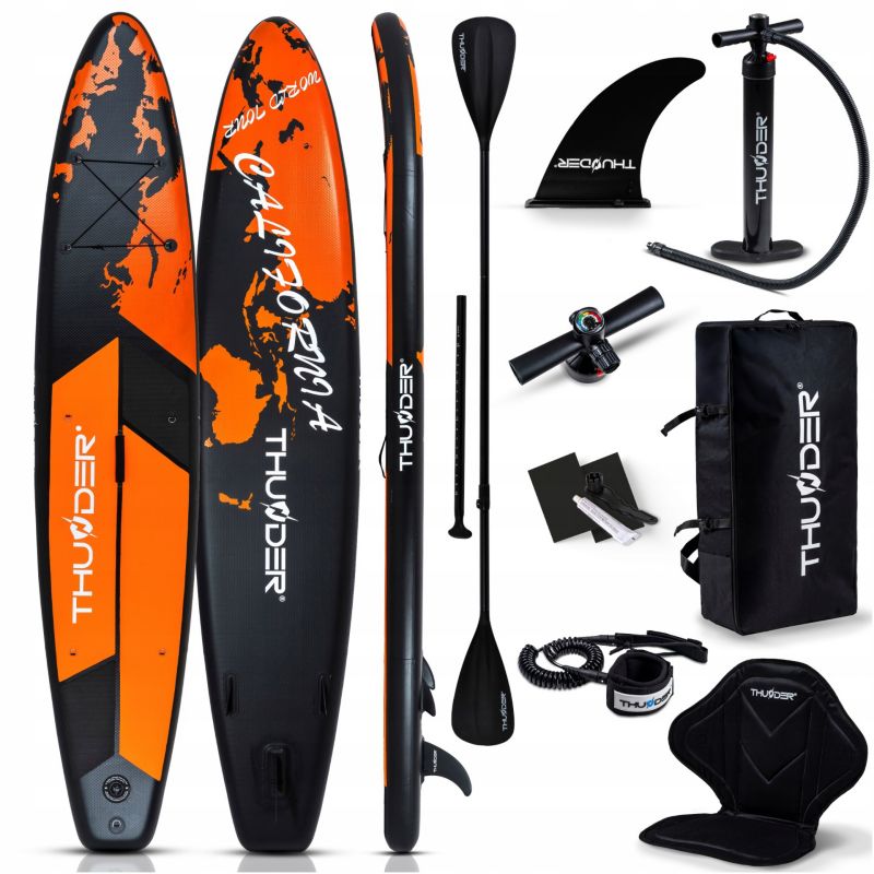 Deska SUP 365 cm pompowana do pływania Thunder stabilna wyporna pełny zestaw z akcesoriami 1szt.