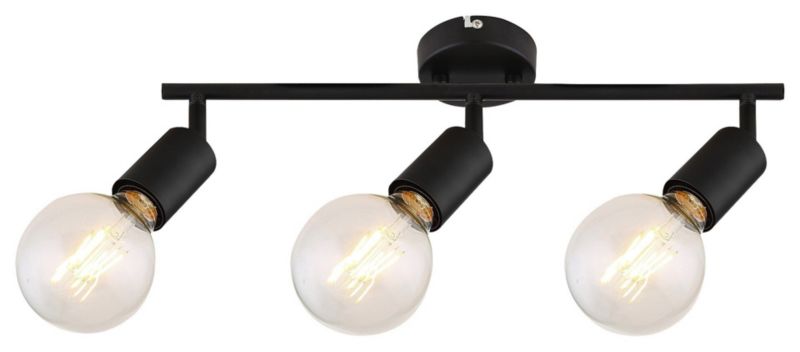 Lampa sufitowa wisząca Rabalux Lamar 9887 czarna industrialna 3xE27 x 1 szt.