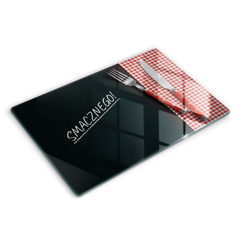 Szklana deska do krojenia Wallfluent 80x52 cm Smakuj każdą chwilę 1 szt.