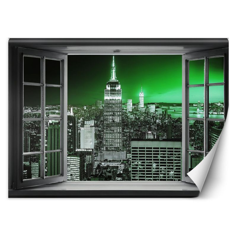 Fototapeta Feeby Widok z okna Miasto Budynki Abstrakcja 200x140 1 szt