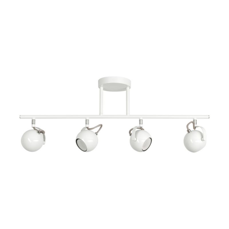 Lampa Sufitowa SPOT Light 4xGU10 50W Chrom i Biel w Minimalistycznym Designie od Polskiego Producenta, 1 szt.